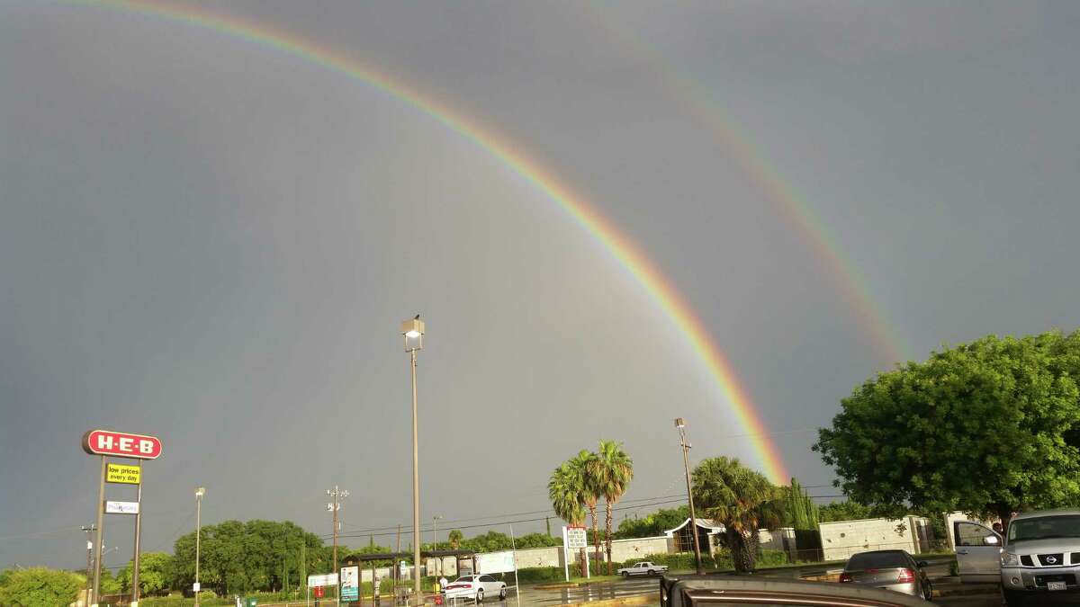 Double rainbow spotted over San Antonio