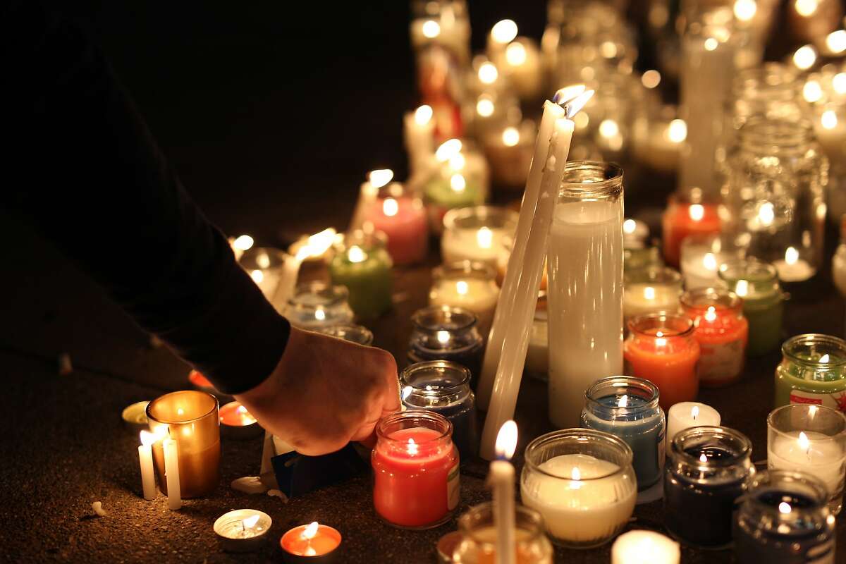 A candlelight vigil was held at Martin Luther King Jr. Civic Center Park in Berkeley, California, on Wednesday, June 17, 2015, in honor of the victims of the recent balcony collapse.