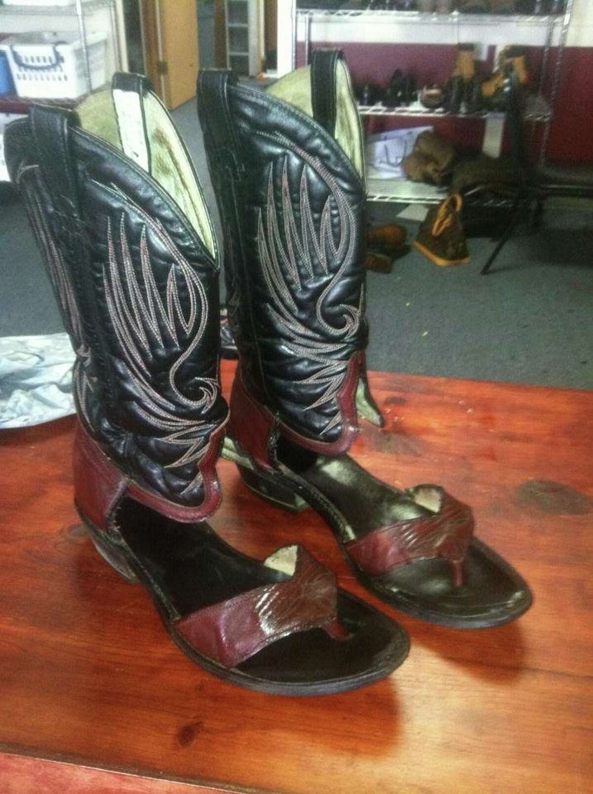 cowboy boot flip flops