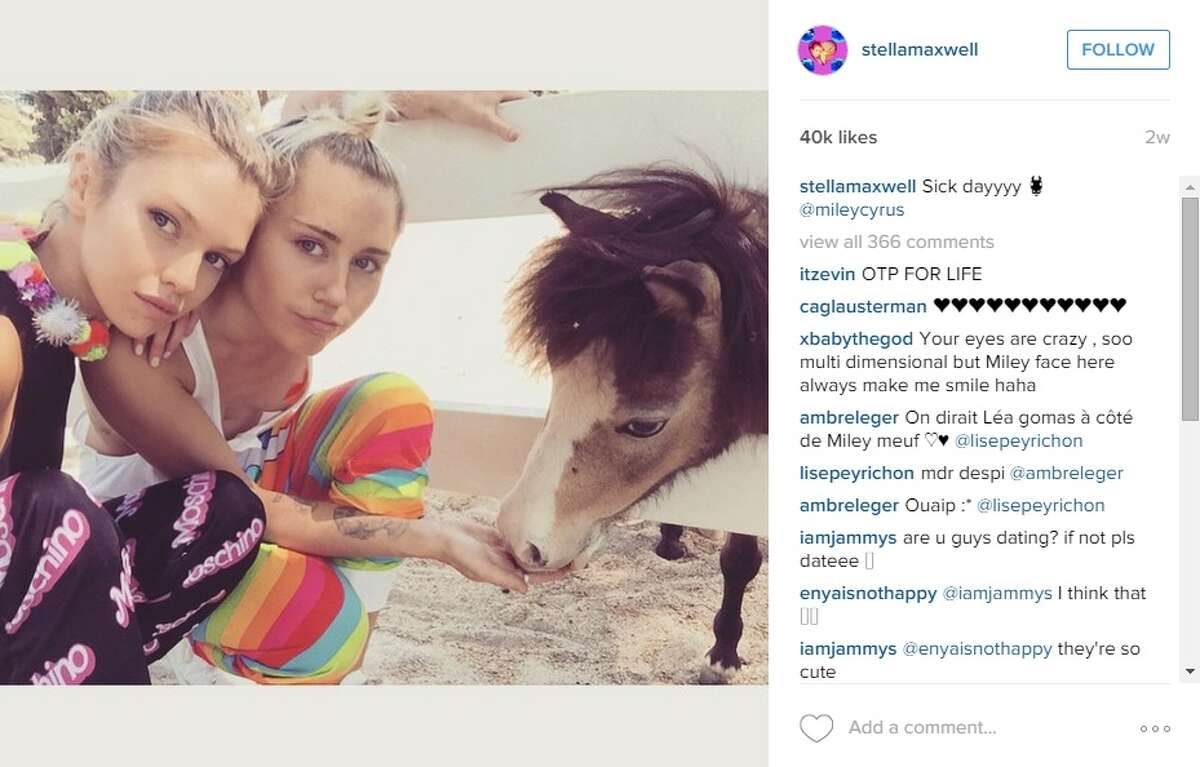 This screenshot from Victoria Secret model Stella Maxwell’s Instagram page shows the social life of her and her reported girlfriend Miley Cyrus. The New York Daily News has confirmed that the two are "definitely together."