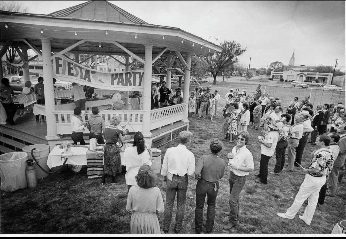 It's Fiesta in Fredericksburg, Texas, 1986.
