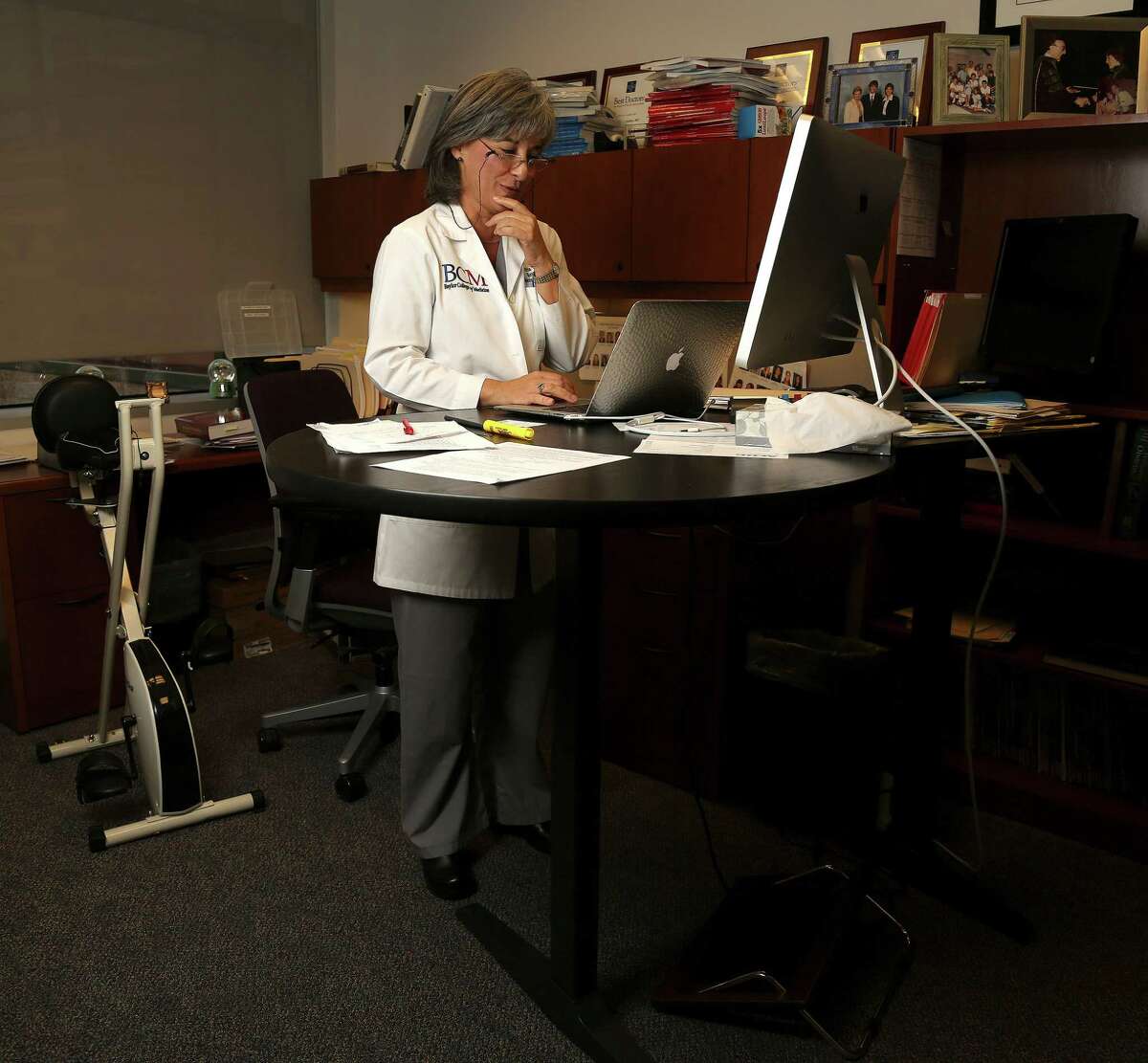 Researchers say you burn 15 percent more calories using standing desks.