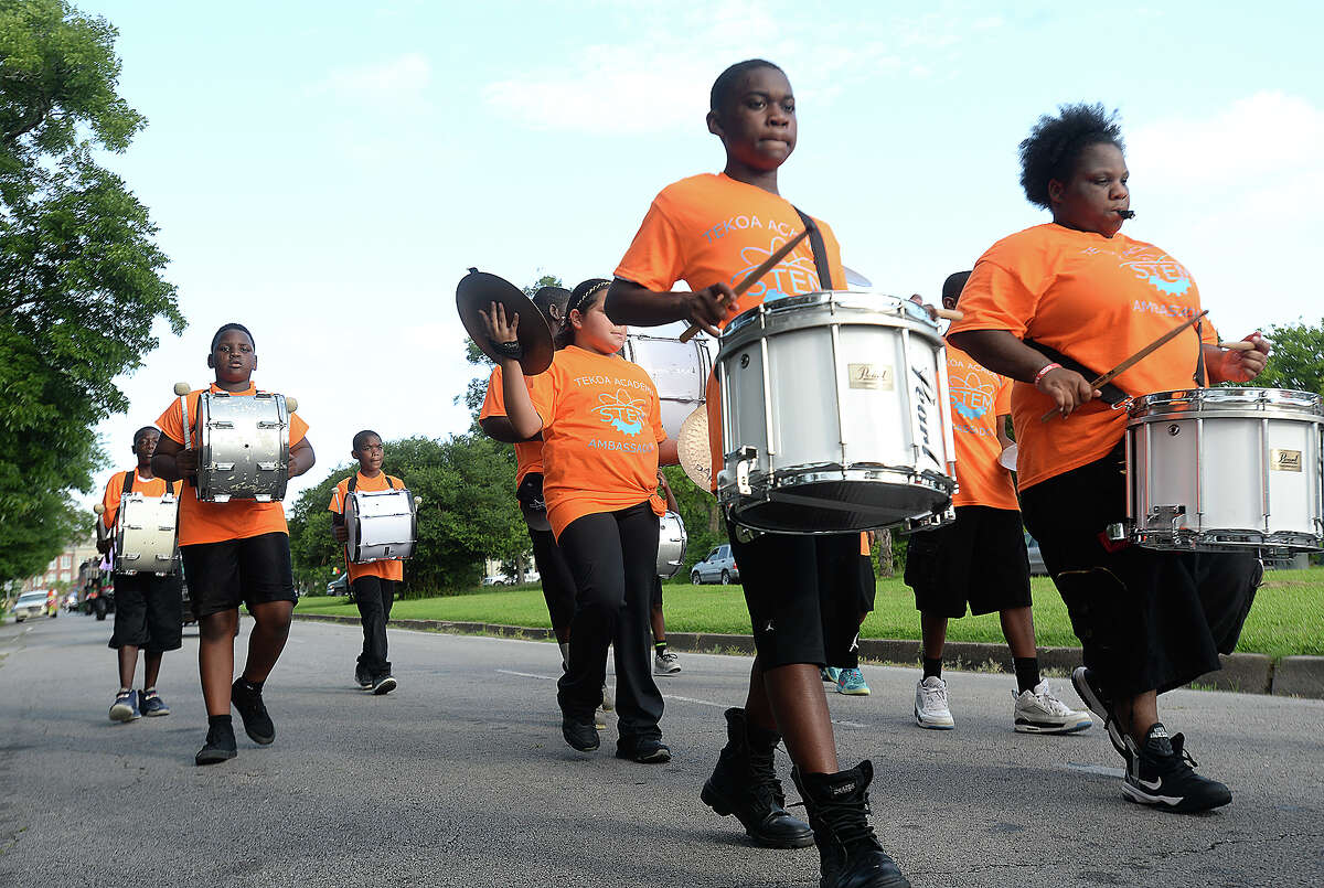 Torchlight parade caps celebrations in Port Arthur