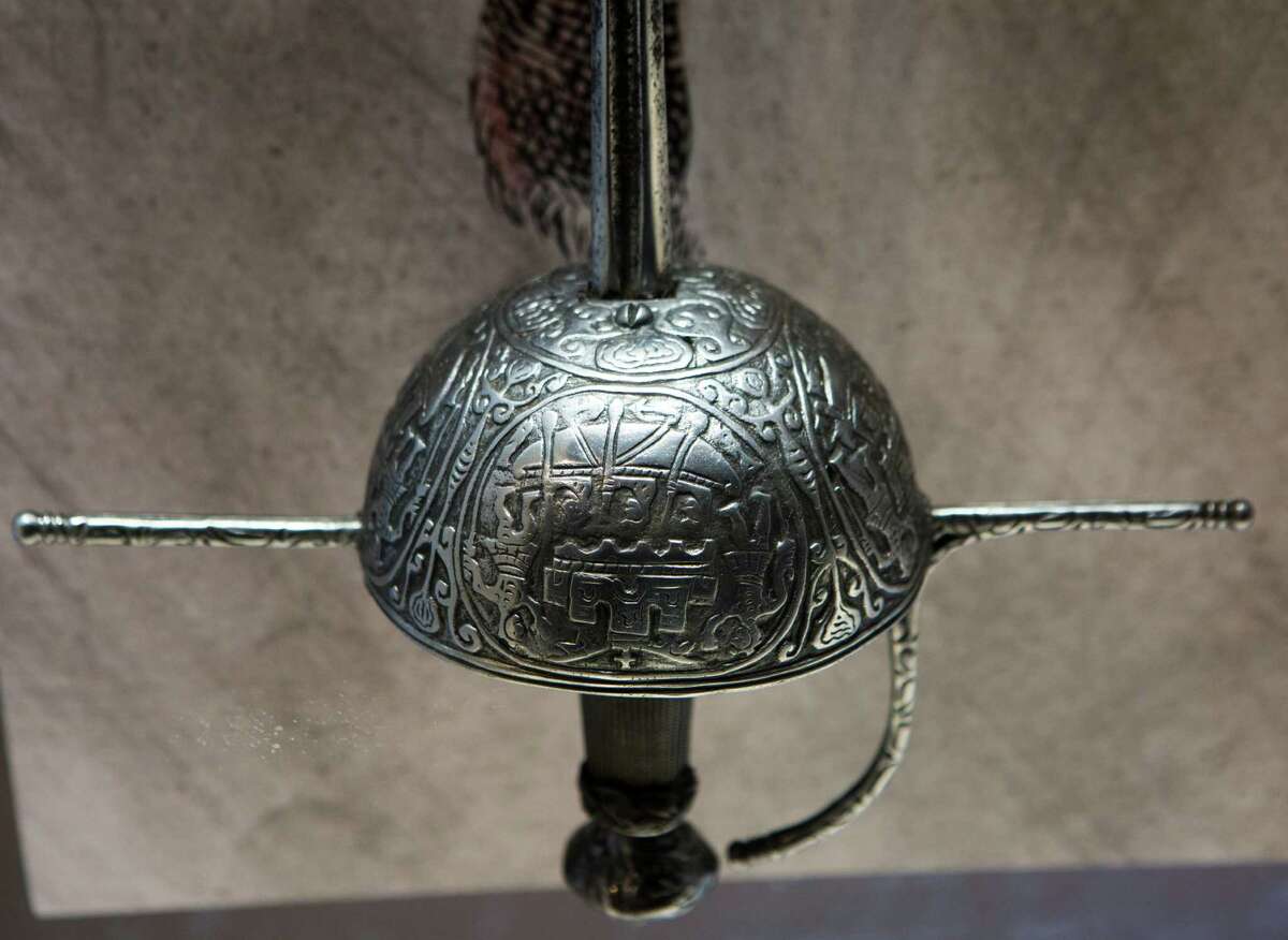A Spanish colonial cup-hilt rapier is among the 70,000 artifacts, books and documents in the Bryan Museum.