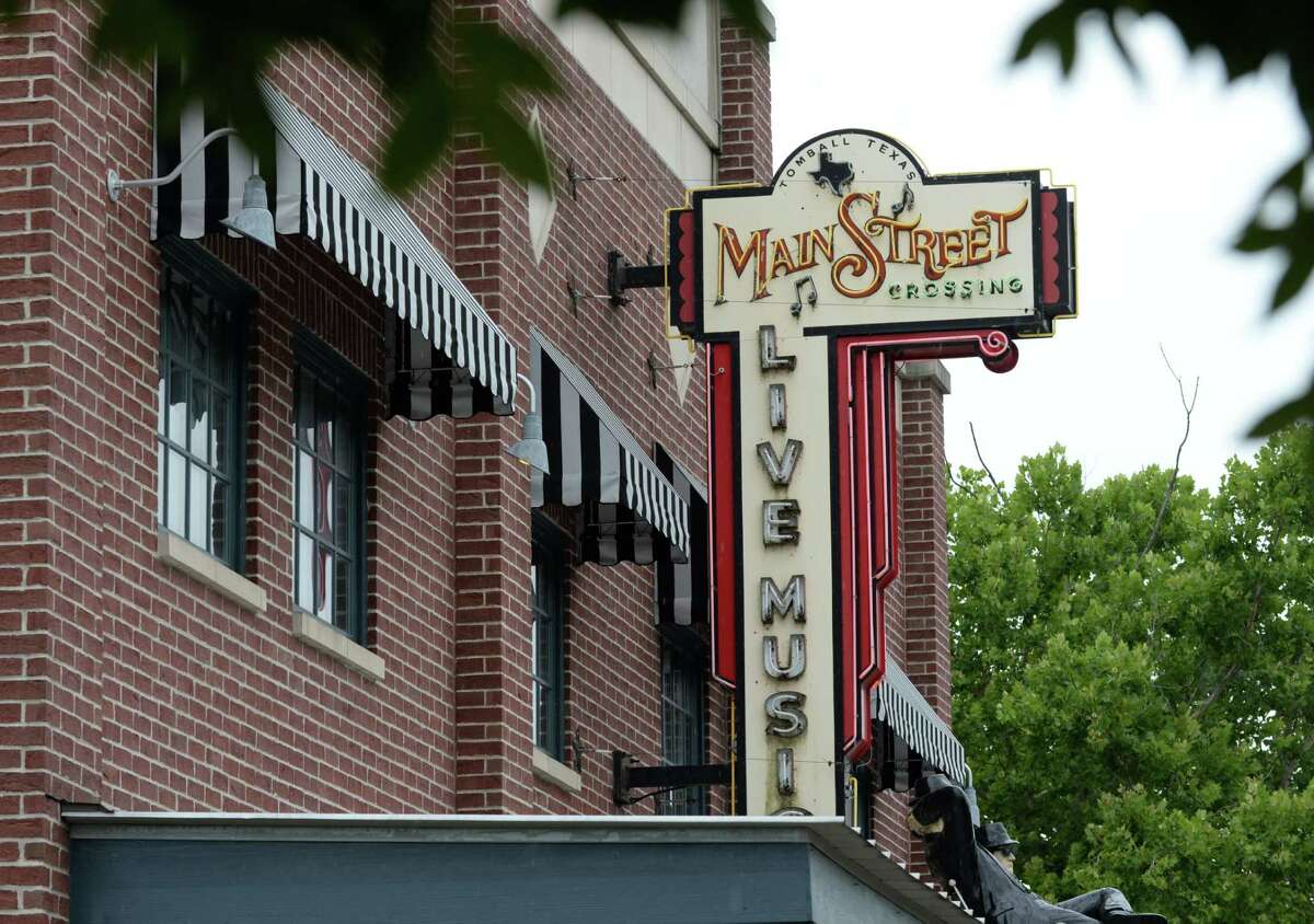 The exterior of Main Street Crossing is seen on Main Street Friday, June 19, 2015, in Tomball.