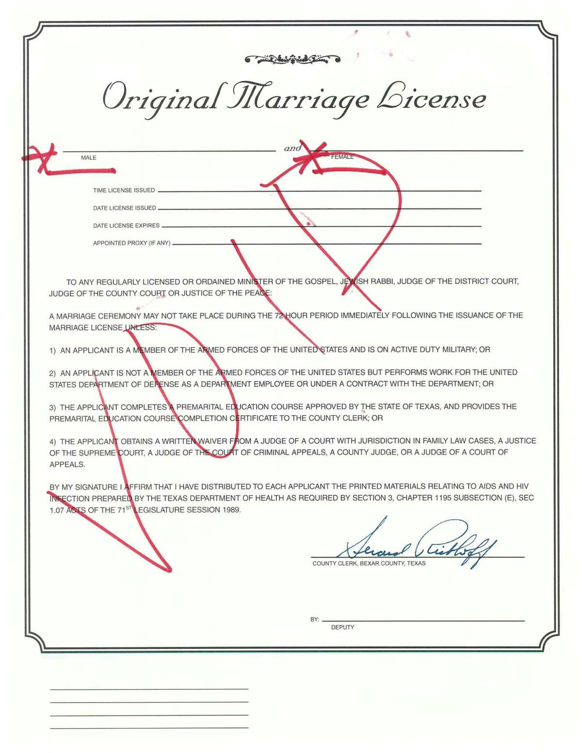 ector county marriage license