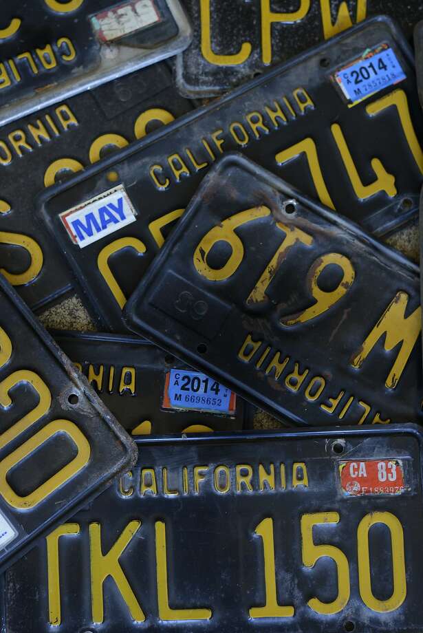 Muscle up California reissues classic black license plates SFGate