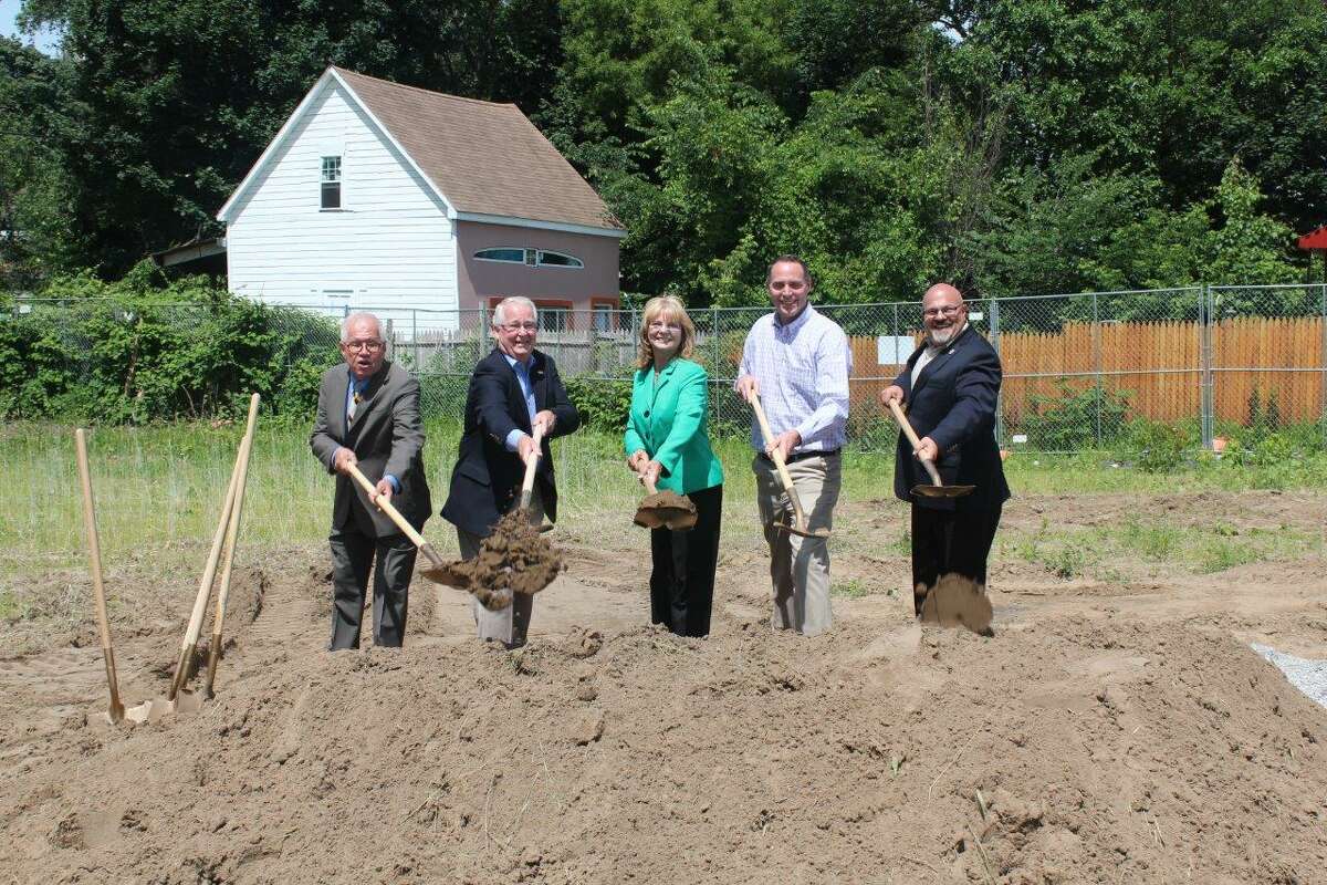 Ground was broken Thursday for the Phyllis Bornt branch of the Schenedctady County Library and family literacy center at 948 State St., Schenectady. (Submitted photo)