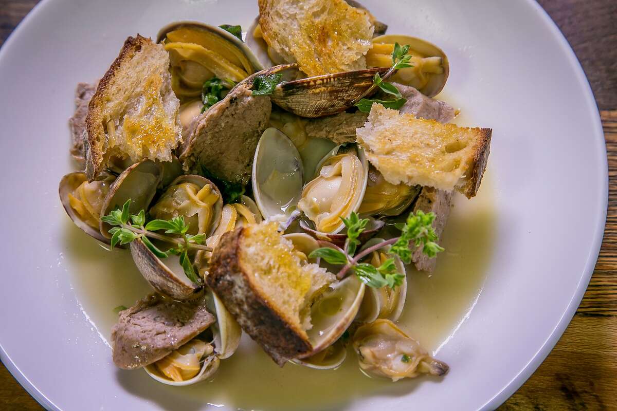 The steamed Clams at Parlour in Oakland, Calif., is seen on June 26th, 2015.