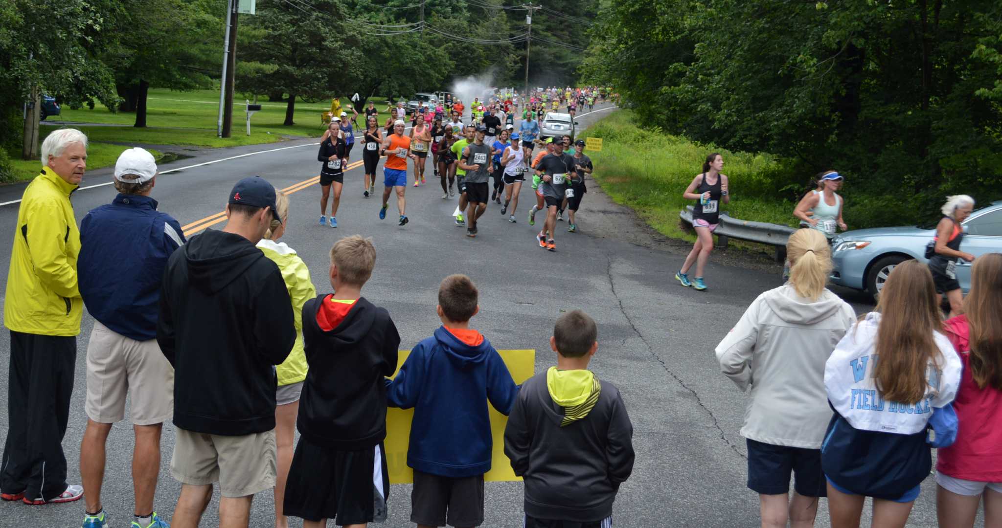 Cheers for runners on Westport leg of half marathon