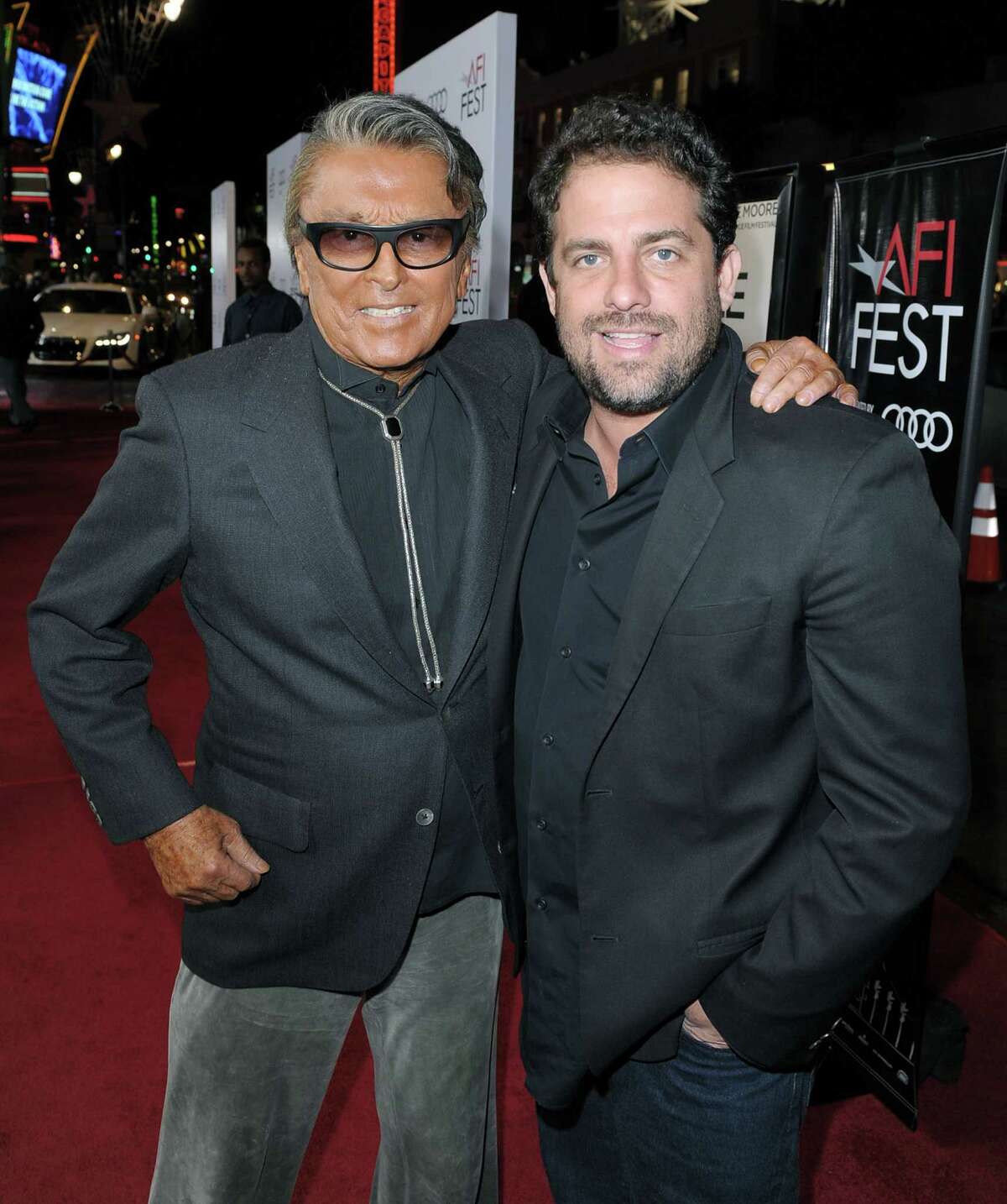 LOS ANGELES, CA - NOVEMBER 05: Producer Robert Evans (L) and director Brett Ratner arrive at the AFI FEST 2009 screening of the Weinstein Company's "A Single Man" at the Chinese Theater on November 5, 2009 in Los Angeles, California. (Photo by Kevin Winter/Getty Images for AFI)