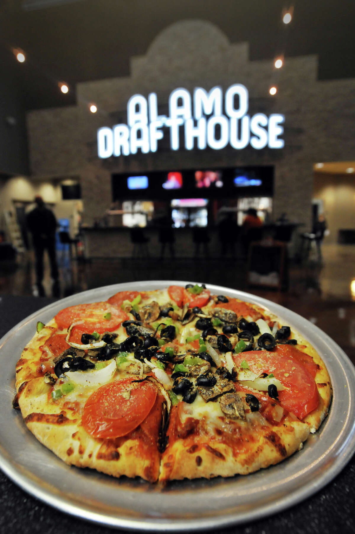 A Godfather Pizza from the Alamo Drafthouse ini Stone Oak.