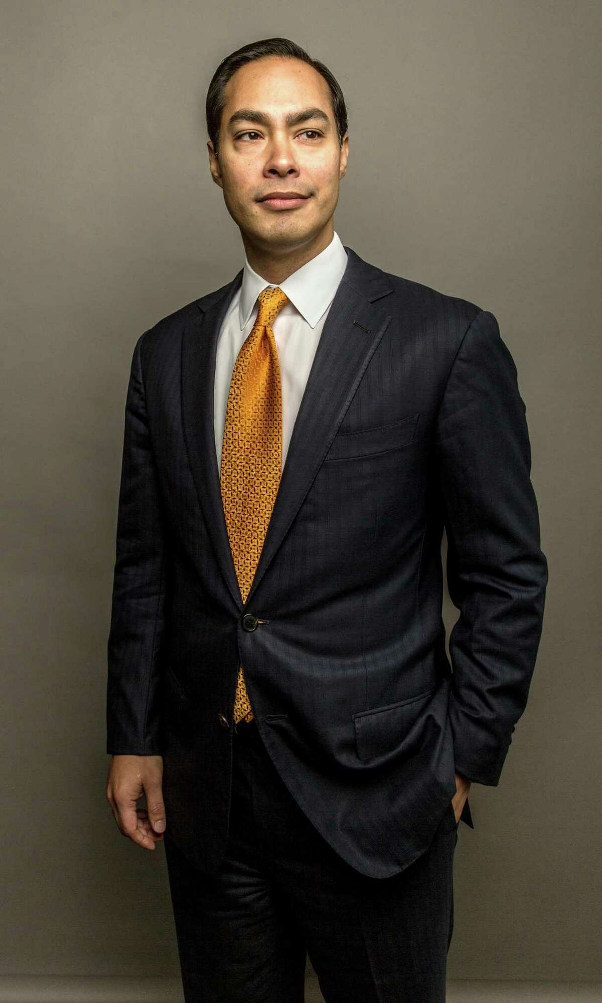 Julián Castro, 40, was named secretary of housing and urban development last summer. He sometimes is confused with his twin, Joaquin, a member of Congress from Texas. Illustrates CASTRO-QANDA (category a), by David Montgomery © 2015, The Washington Post. Moved Friday, June 19, 2015. (MUST CREDIT: Photo for The Washington Post by Stephen Voss.)
