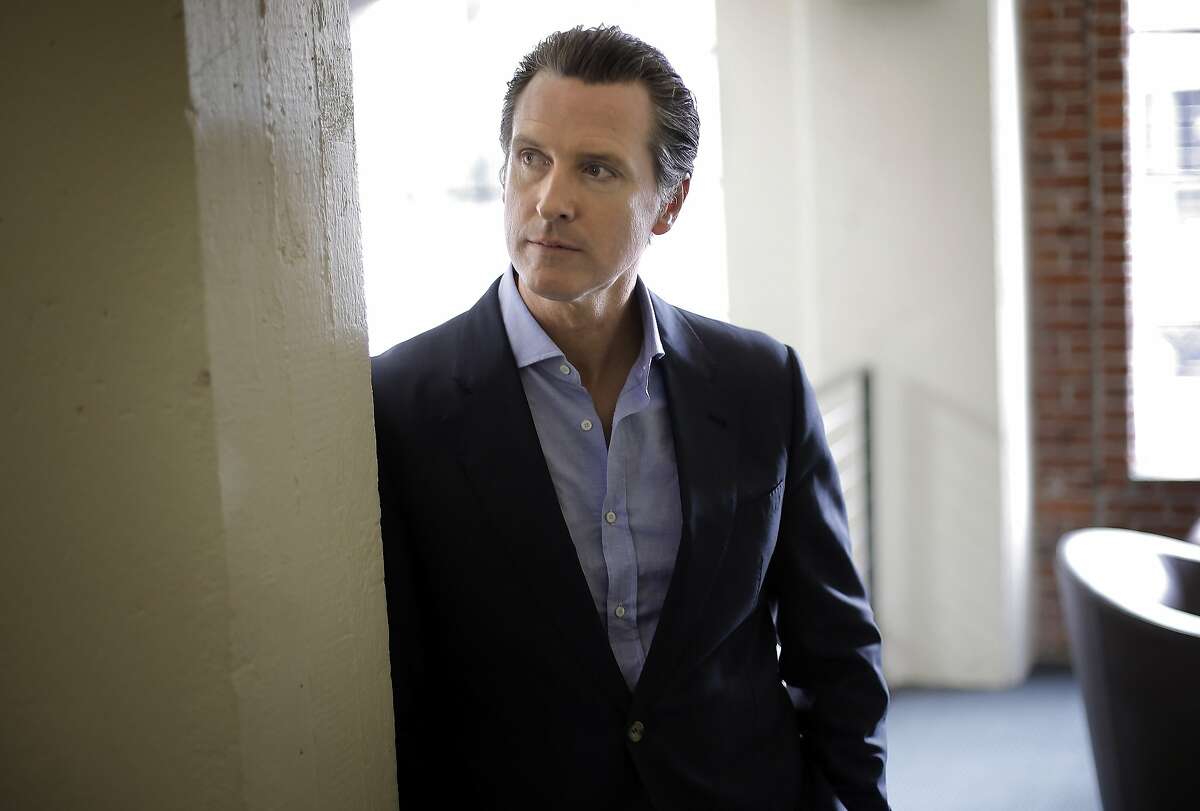 California Lt. Governor Gavin Newsom at Founders Den where he has an office space in San Francisco, Calif., on Thursday, July 2, 2015.