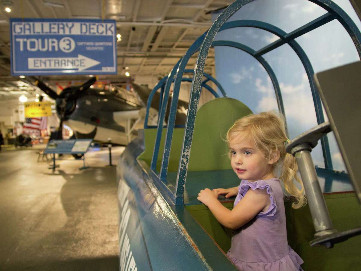 The World War II vessel USS Lexington, known as the Blue Ghost, is a museum in Corpus Christi that can keep kids busy playing and exploring for hours.