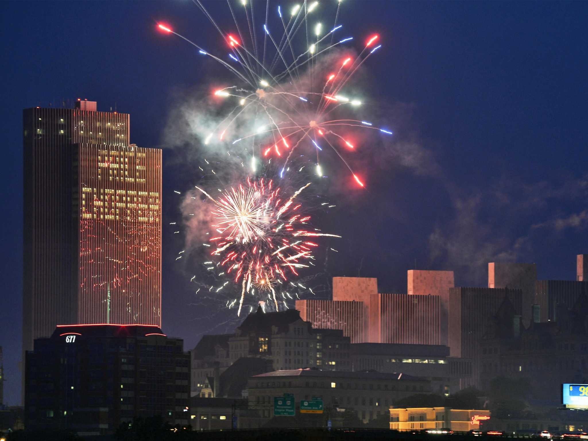 Photos New York State's fireworks show