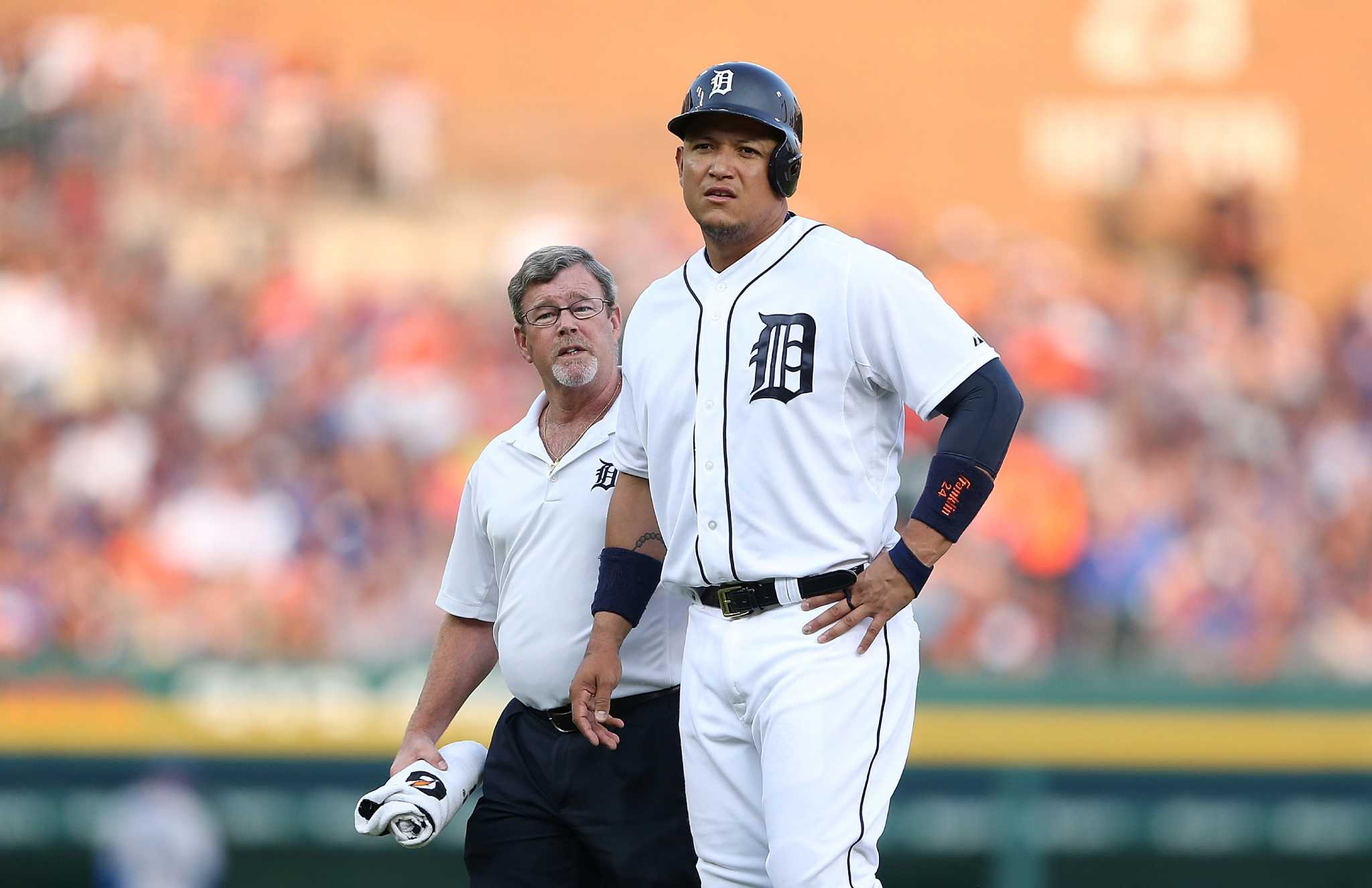 Miguel Cabrera #24 first baseman for the Detroit Tigers of Major