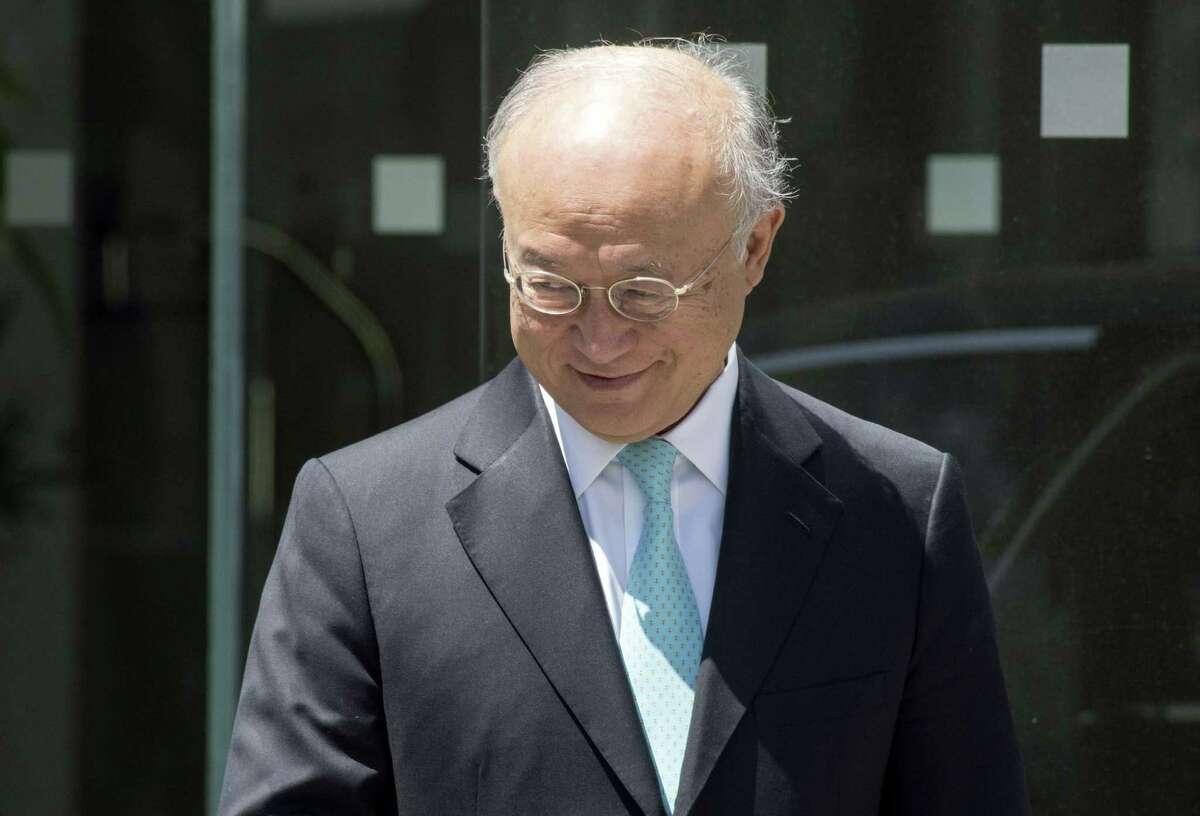 International Atomic Energy Agency (IAEA) director general Yukiya Amano leaves the Palais Coburg Hotel, venue of the Iran nuclear talks meetings, in Vienna on July 4, 2015. A long-delayed investigation into whether Iran has sought to develop nuclear weapons could be completed by the end of the year with Tehran's help, the head of the UN atomic watchdog said Saturday. AFP PHOTO / JOE KLAMARJOE KLAMAR/AFP/Getty Images