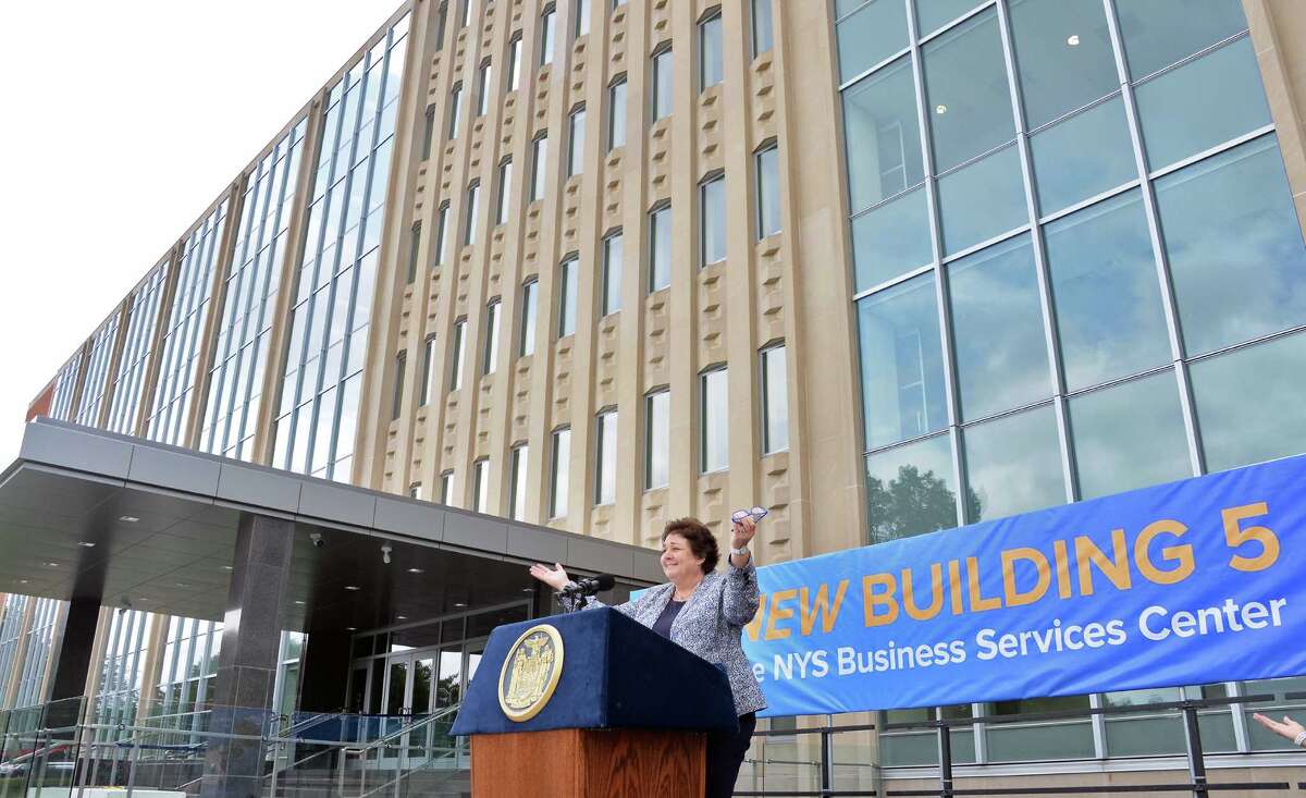 Formerly headed for demolition, Harriman campus building in Albany revived