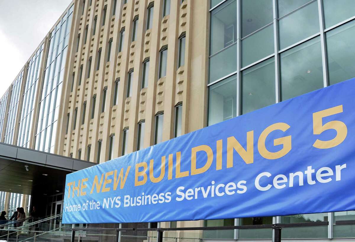 Formerly headed for demolition, Harriman campus building in Albany revived