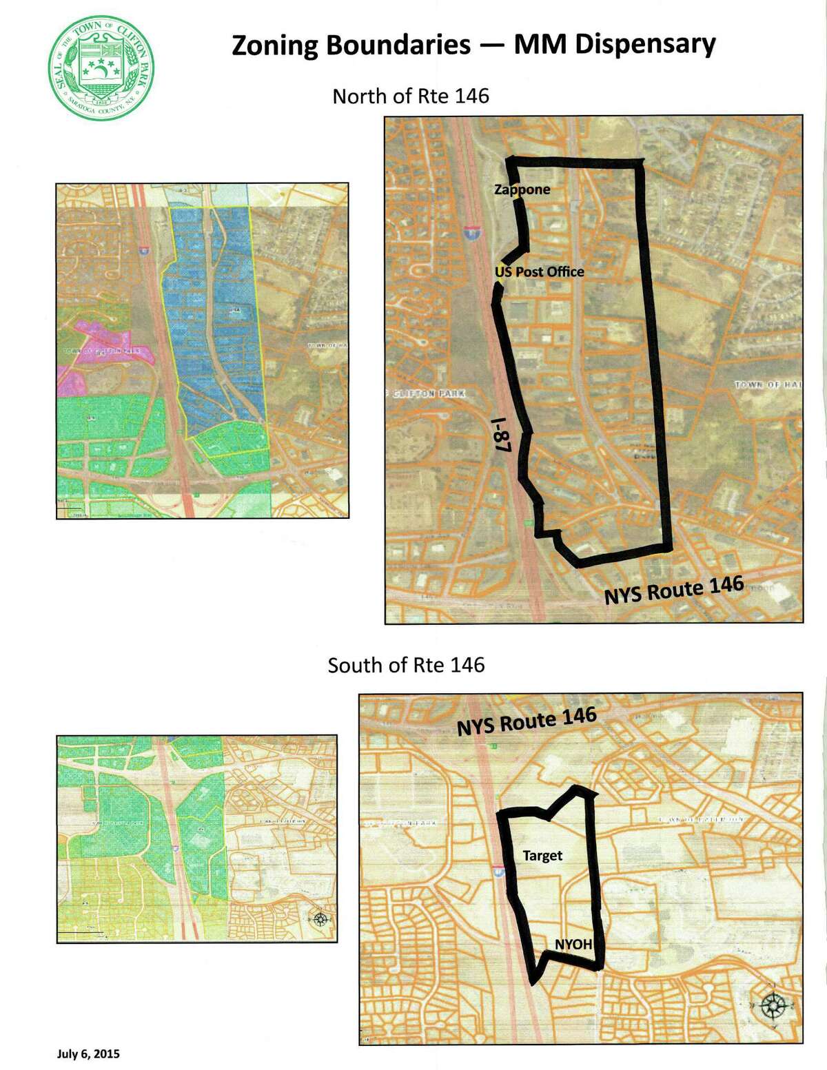 Clifton Park sets zones for medical marijuana shops