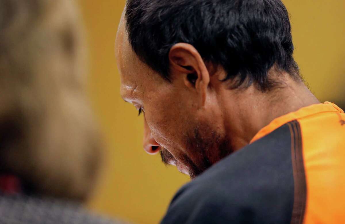 Juan Francisco Lopez-Sanchez, is seen at the Hall of Justice in San Francisco, Calif. on Tues. July 7, 2015, during his arraignment on suspicion of murder in the shooting death of Kate Steinle on San Francisco’s Pier 14 last Wednesday.