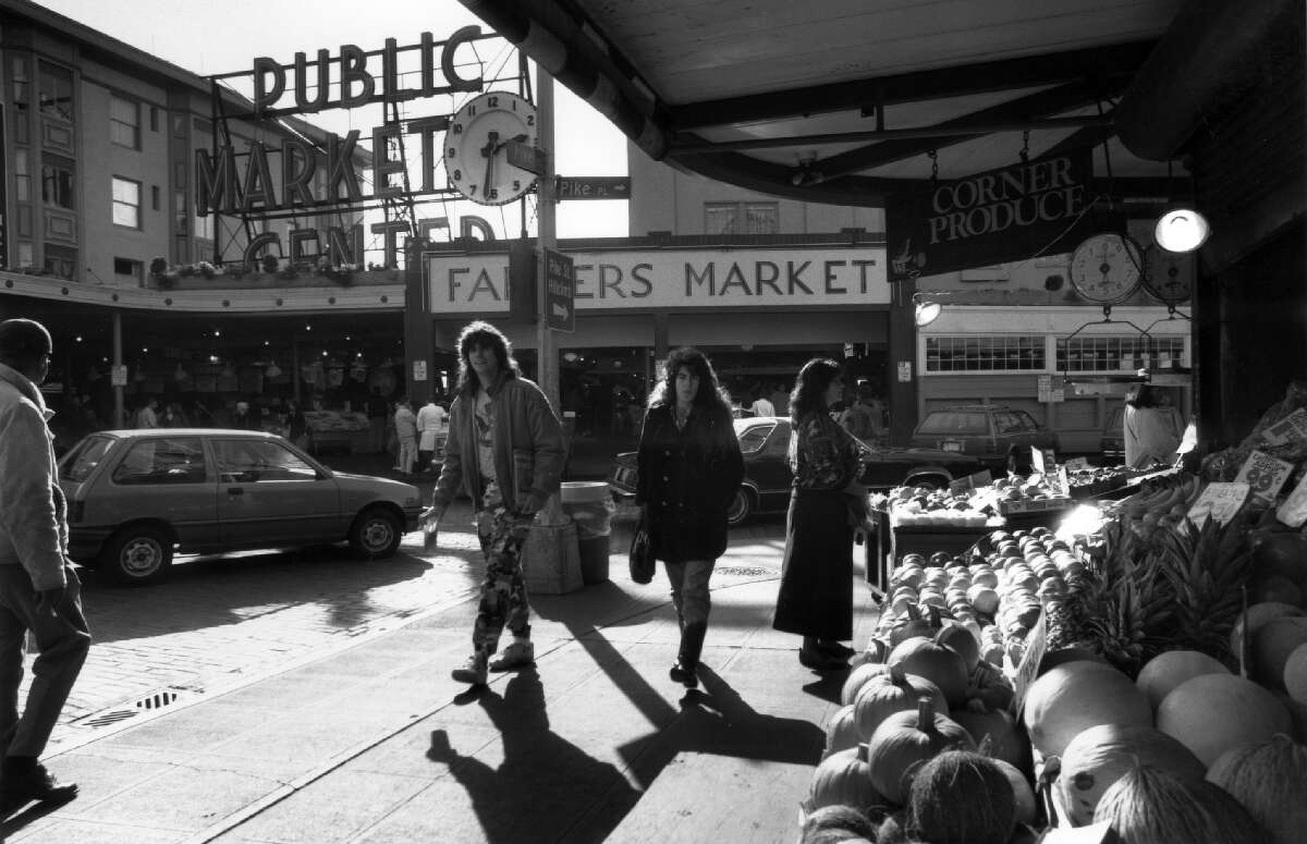 Pike Place Market, pictured in 1985.