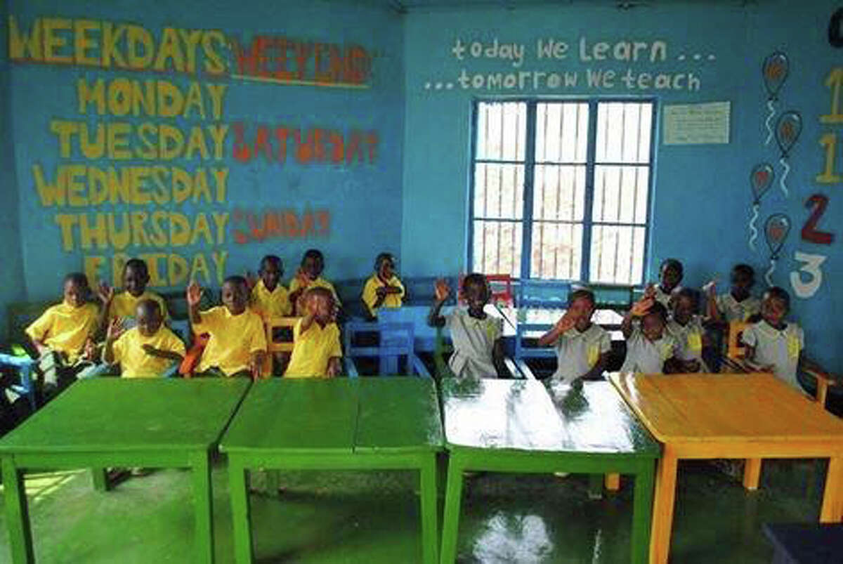 Students at the Blessing School in Rwanda