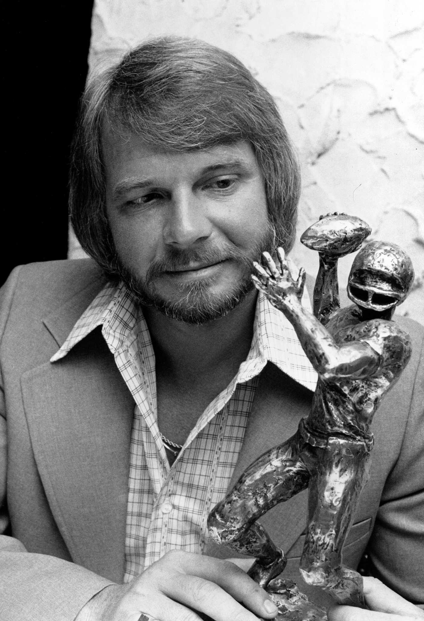 Ken Stabler - Snake leaves the field with Oilers head coach Ed Biles after  defeating the Rams 27-20 September 6, 1981 in Anaheim, California.