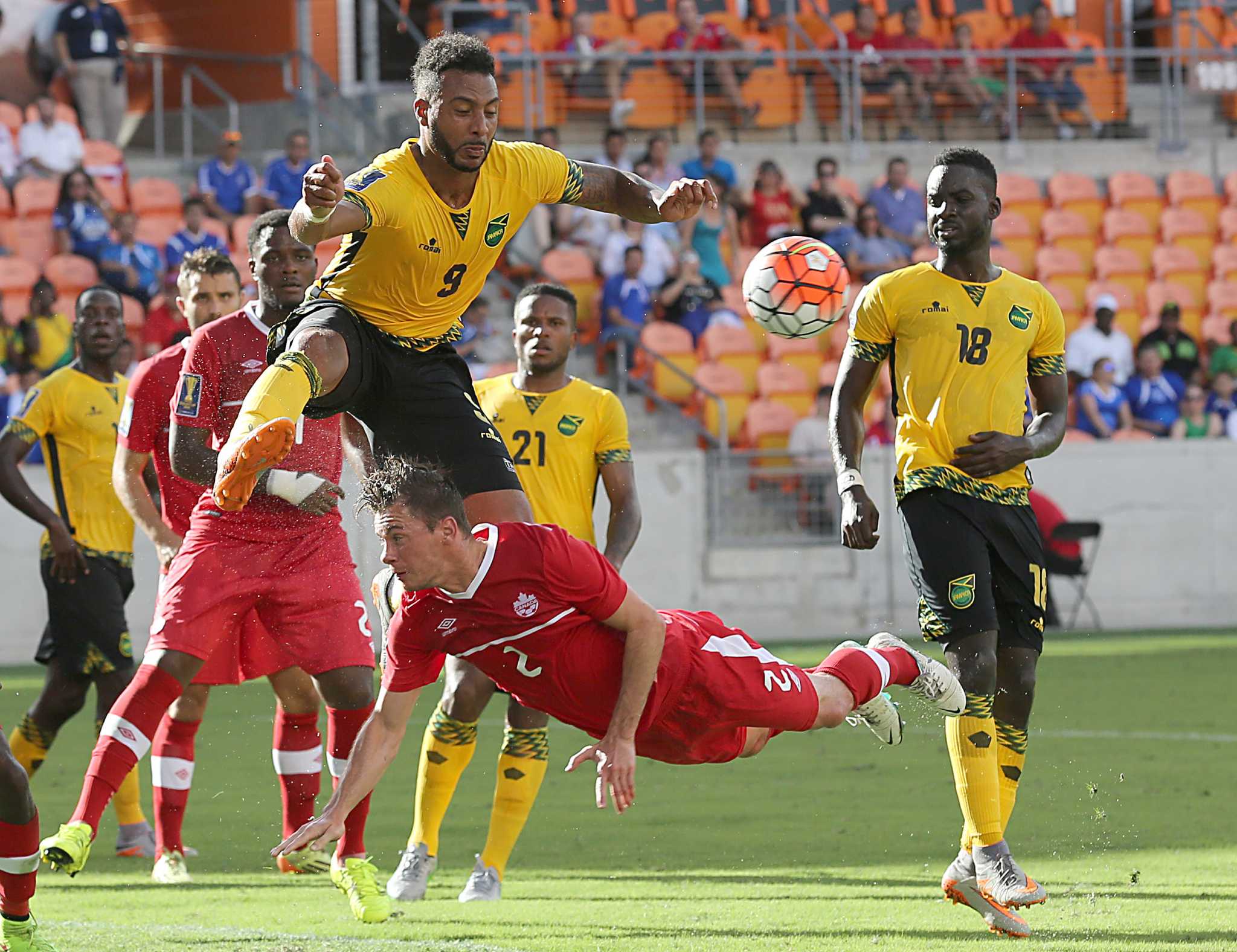 Jamaica edges Canada in Gold Cup action