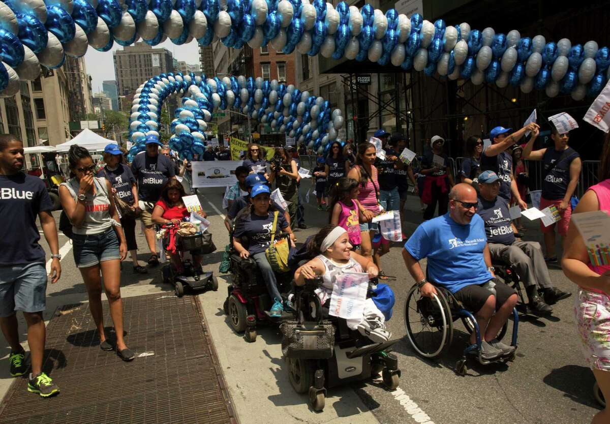 Disability pride parade draws thousands in New York City