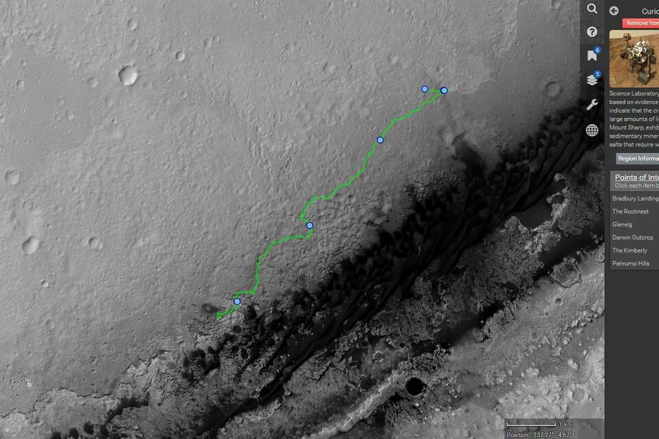 NASA's Mars Trek website allows at-home exploration of the red planet