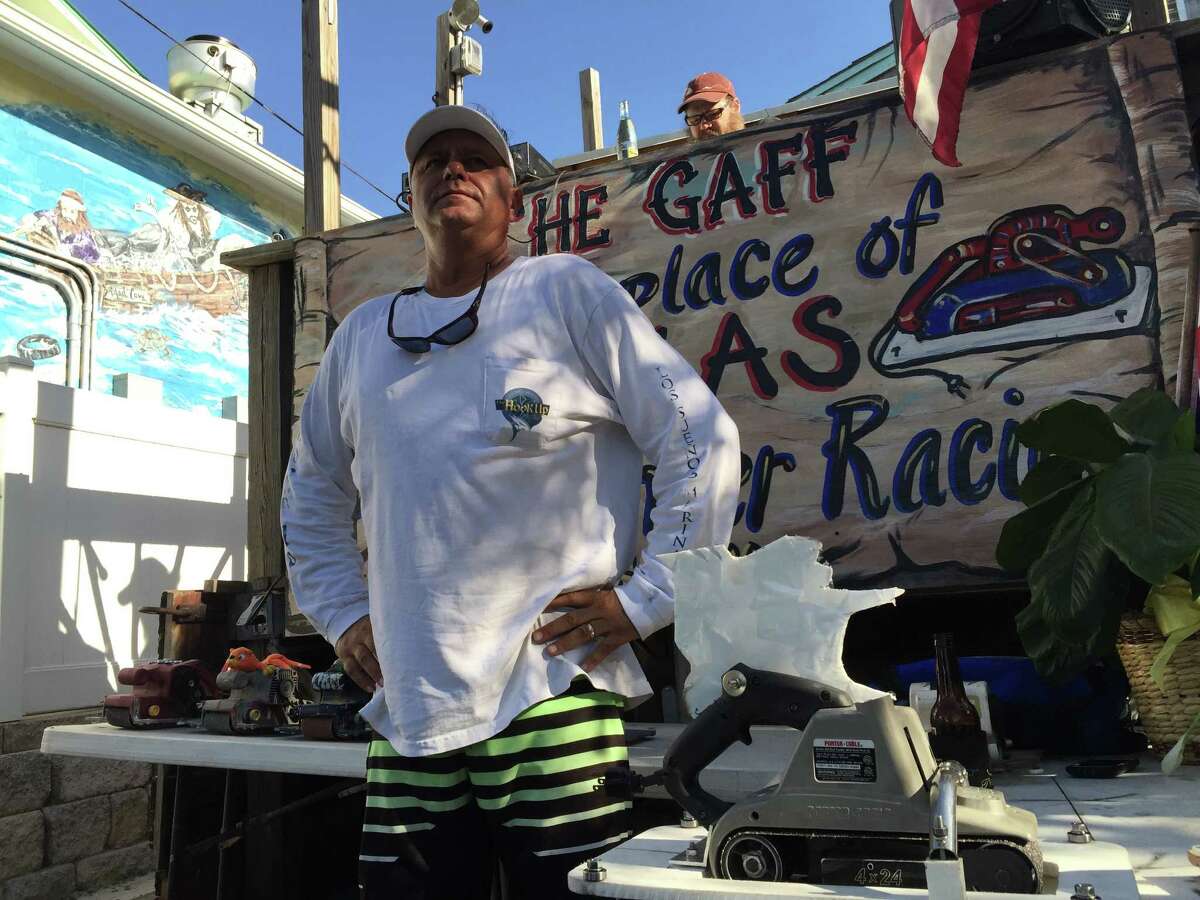 Belt sander racing — where beer and power tools mix