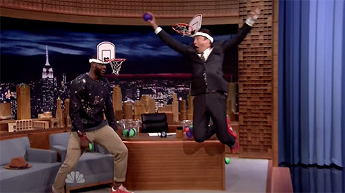 Jimmy Fallon Dunks on LeBron James