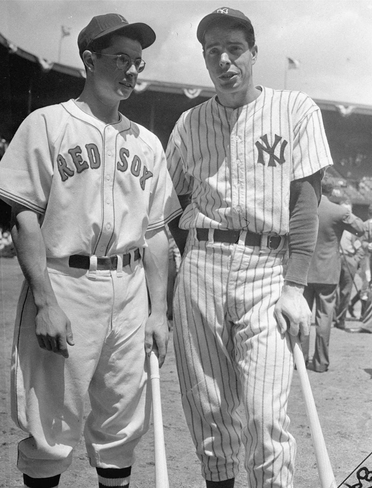 The DiMaggio brothers donned old San Francisco Seals uniforms for