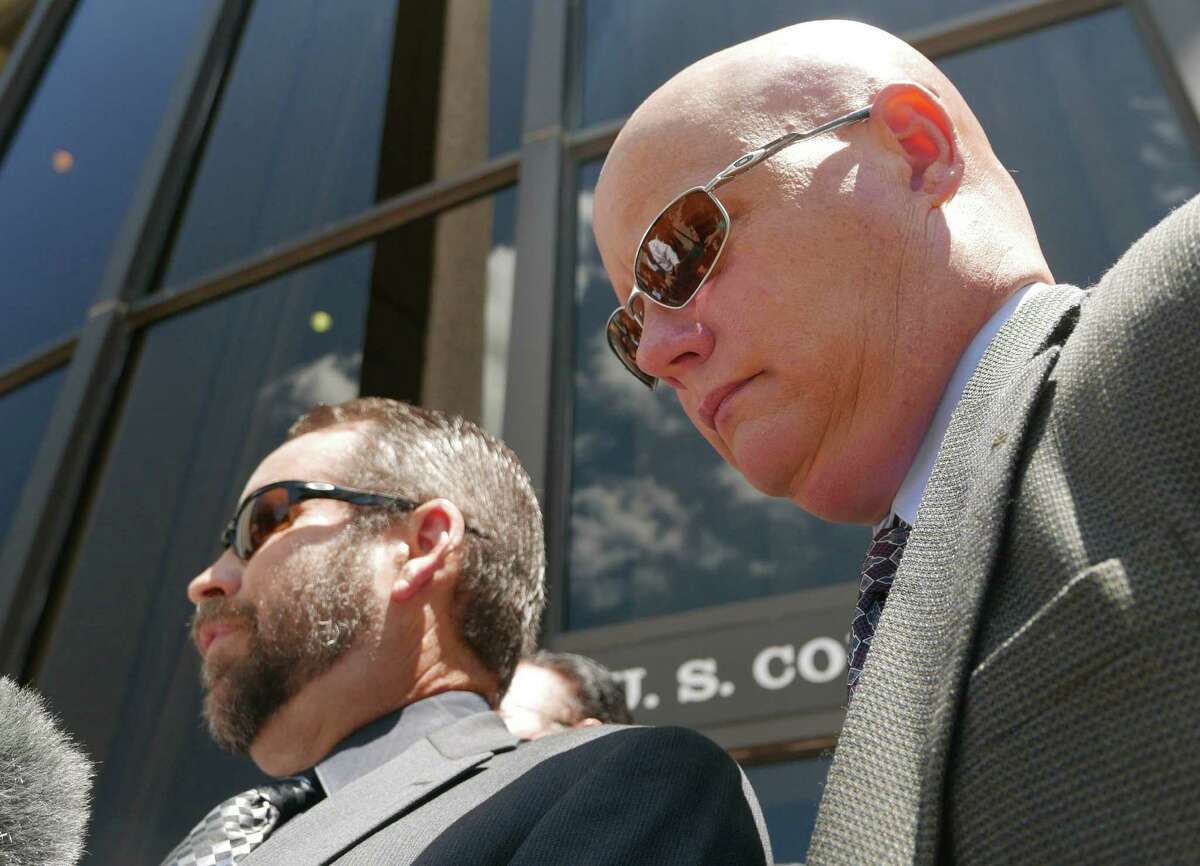 Former 144th District Judge Angus McGinty, right, was sentenced to two years in prison in his bribery case on July 15. Ex-parte communications can also threaten justice.