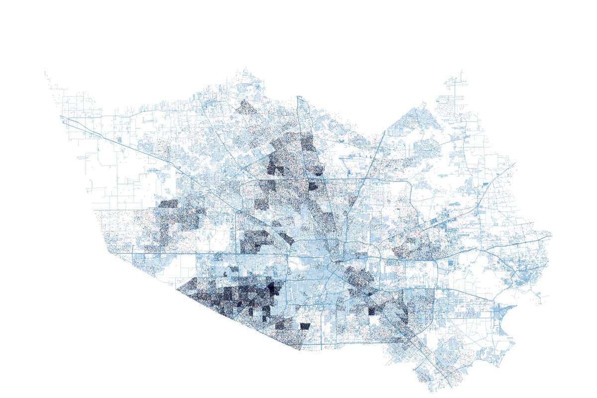 Salvadorans are the largest population of Central Americans in the Houston area. They've migrated to Houston since the late 1970s, and they became the first undocumented Central Americans to establish a noticeable presence in the city, according to the study "Undocumented Central Americans in Houston: Diverse Populations. (*Each dot on the map represents one Salvadoran immigrant.)