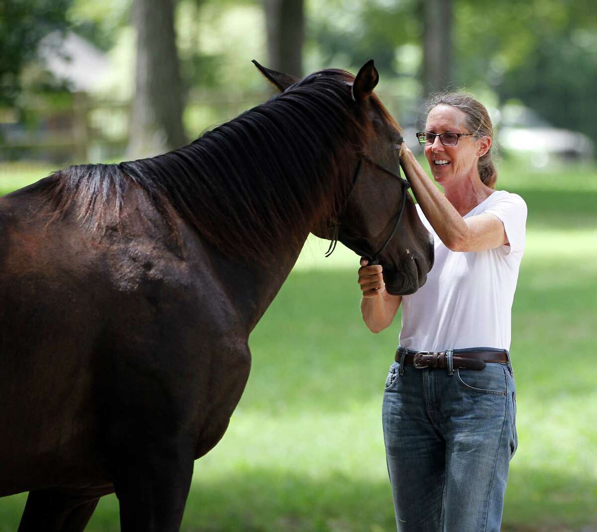 Donna Stedman is the founder and executive director of Henry's Home, which she describes a horse and human sanctuary in Spring. Some neighbors contend the nonprofit business is violating deed restrictions.