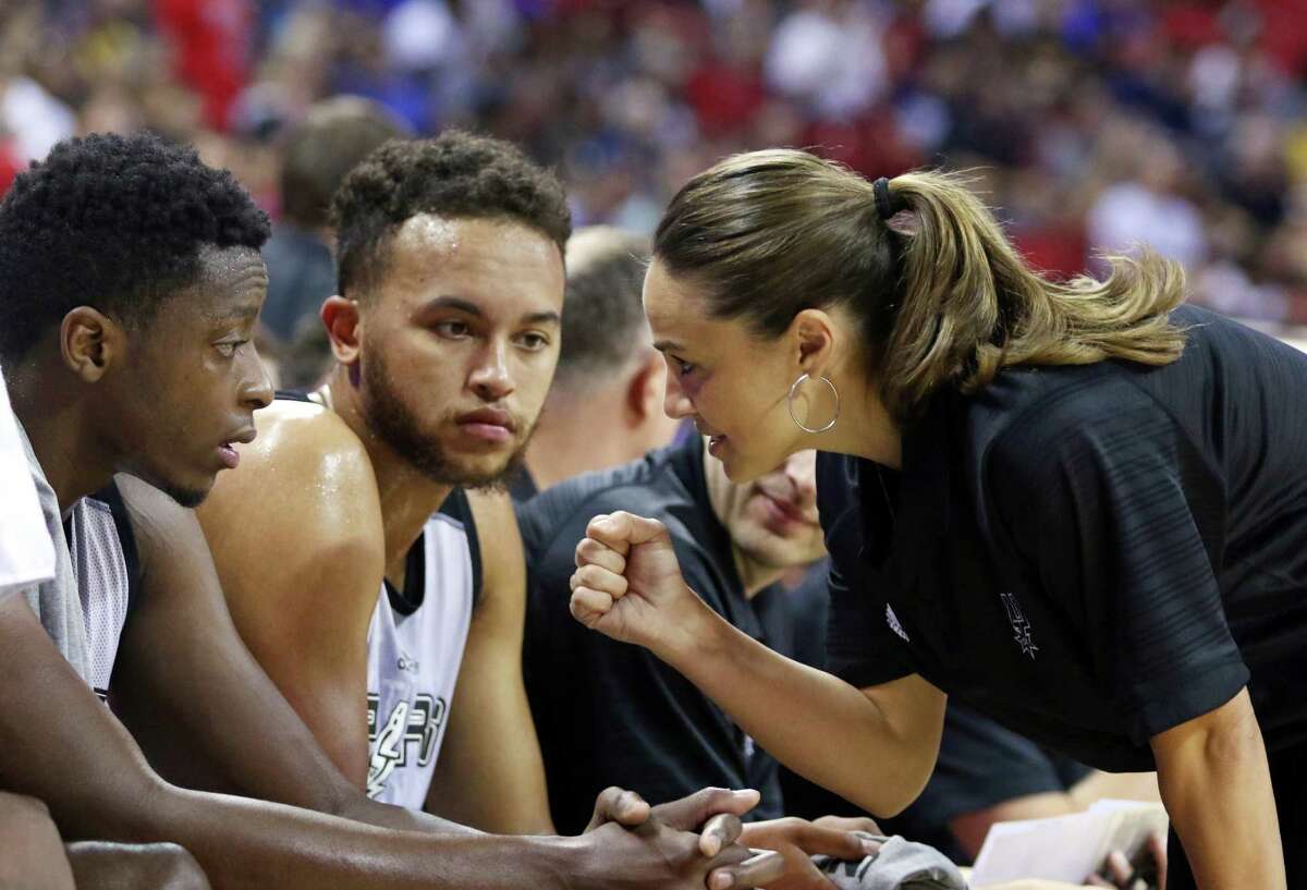 Becky Hammon The former WNBA star became the first woman to be a full-time NBA assistant coach when the Spurs hired her in 2014. She also was the first woman to be a head coach of an NBA Summer League team.