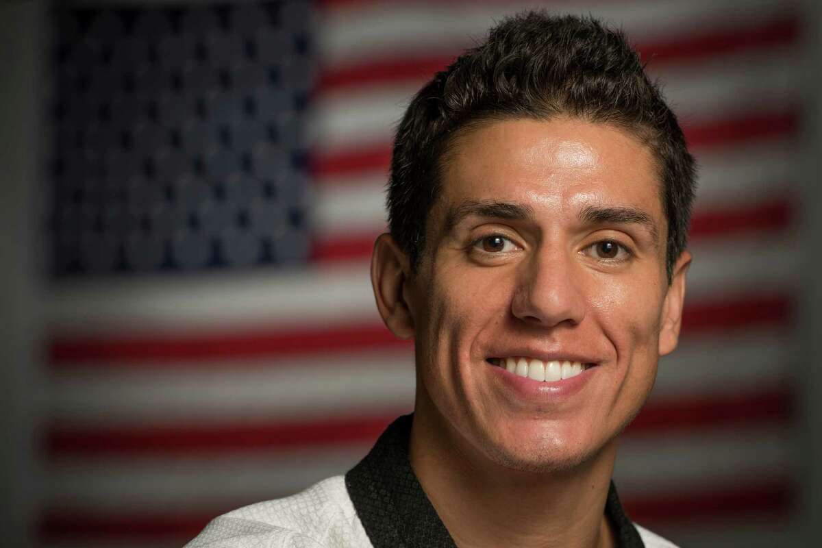 Four-time Olympian Steven Lopez poses for a portrait at Lopez Taekwondo on Thursday, July 12, 2012, in Sugar Land. Lopez and his sister Diana will represent the USA at the 2012 London Olympics. ( Smiley N. Pool / Houston Chronicle)