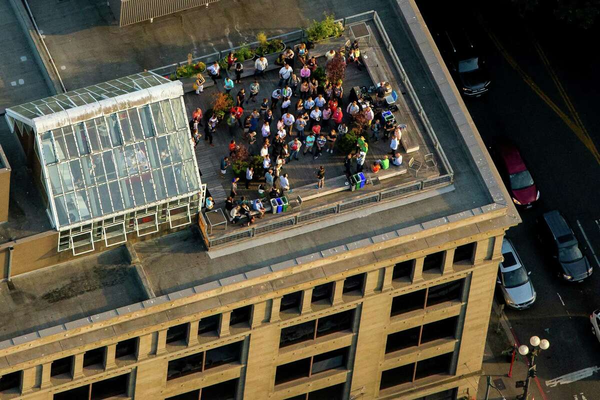 Seattle's roof decks from the air