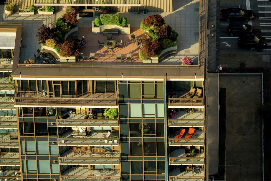 Seattle's roof decks from the air
