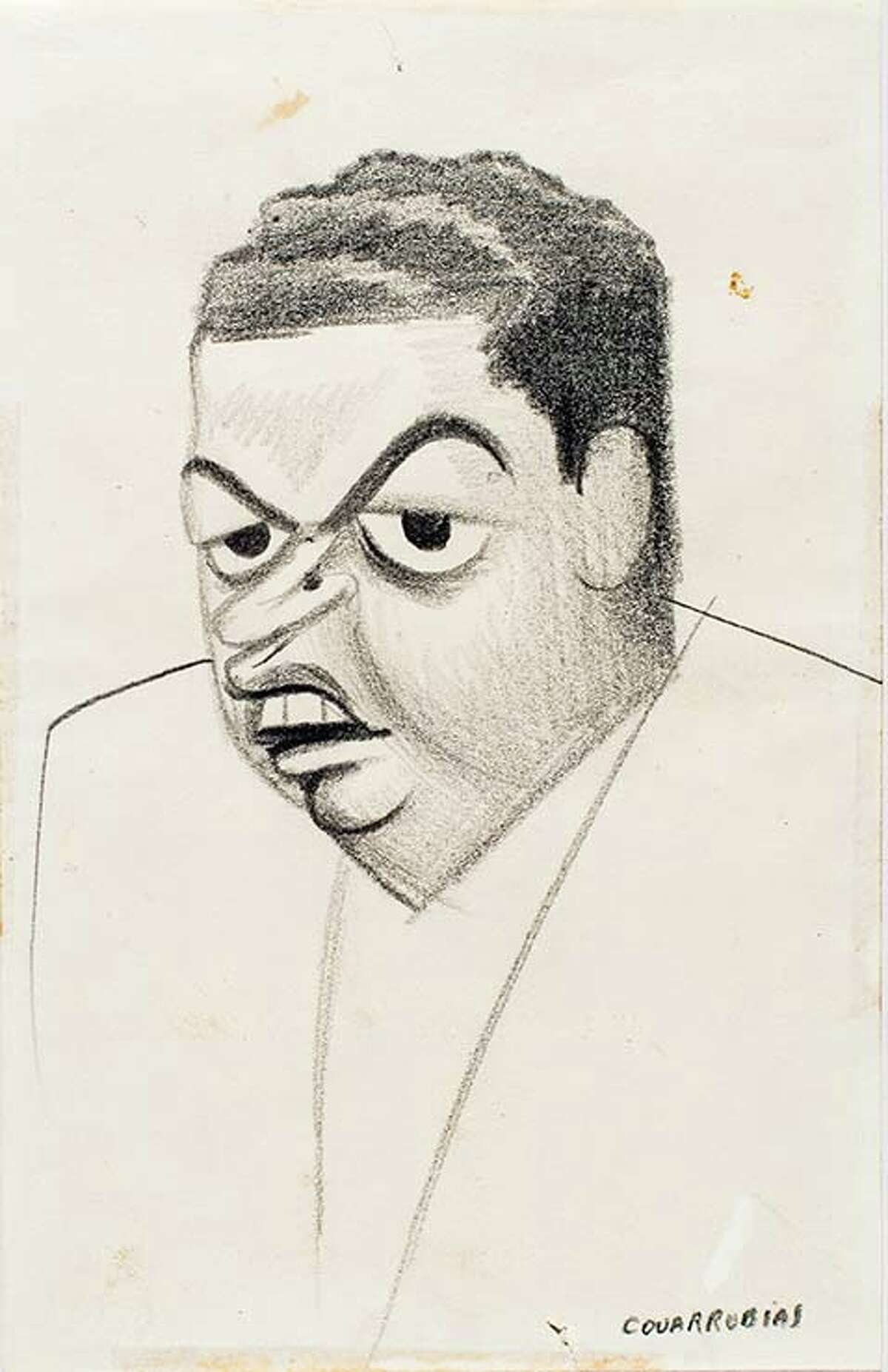 A self-portrait caricature by Miguel Covarrubias.