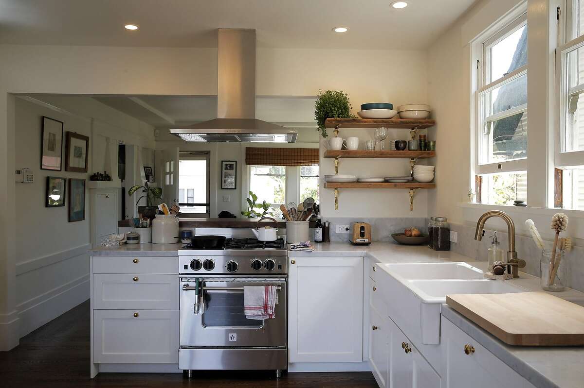 The kitchen in Dona Savitsky's home which she recently remodeled in Oakland , Calif., on Monday, July 20, 2015.