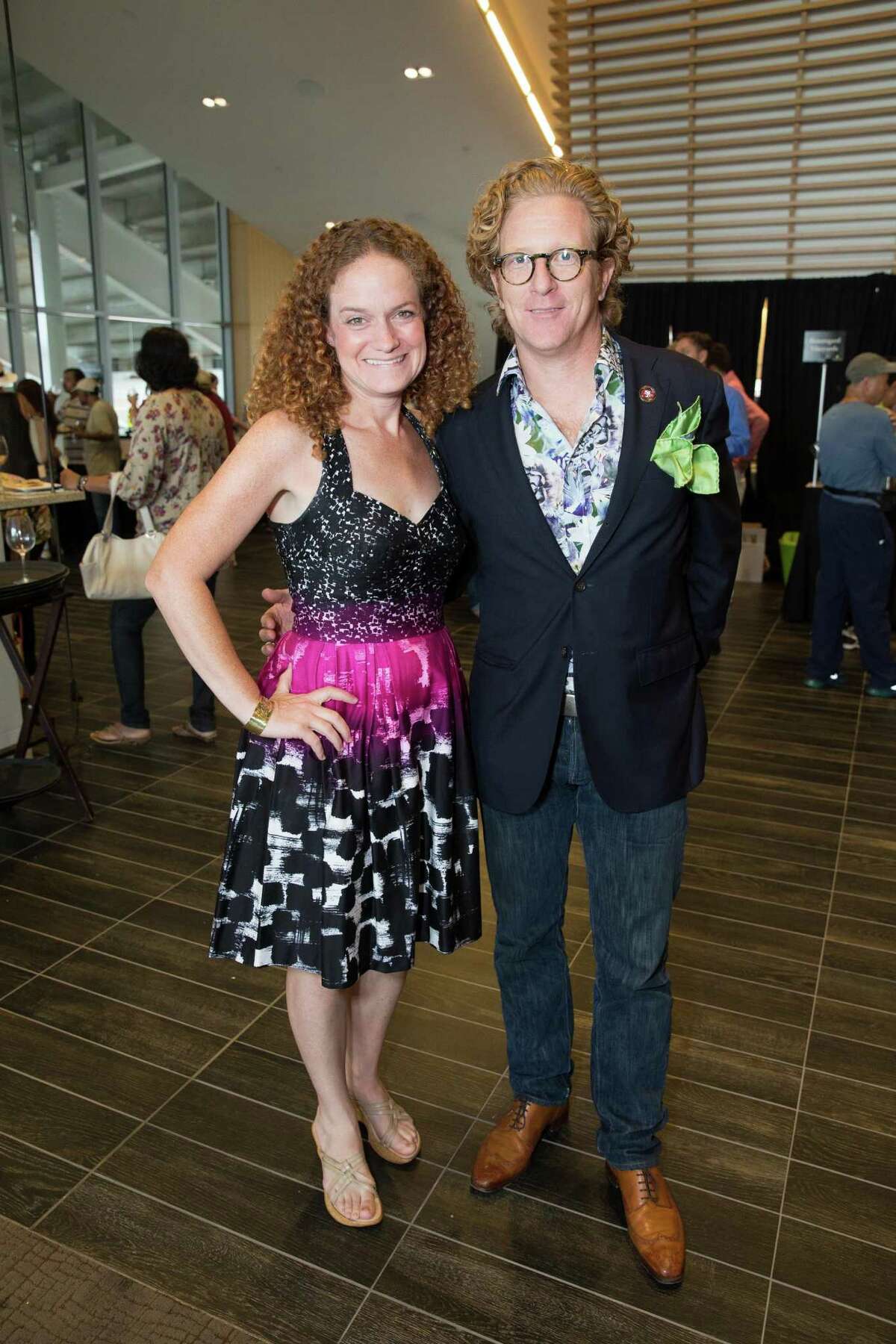 Joanne Pasternack and Clay Reynolds at the inaugural Silicon Valley Wine Auction on June 20, 2015.