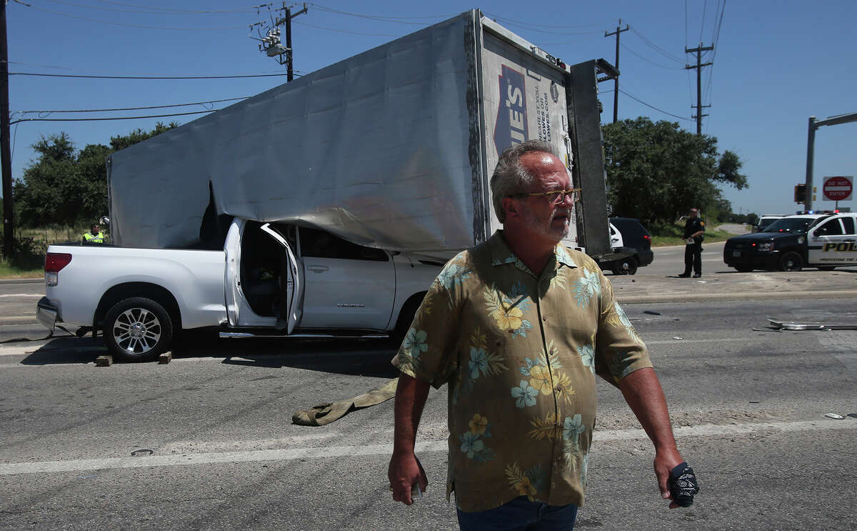 Man walks away from horrific crash after Lowe's big rig pancakes his ...