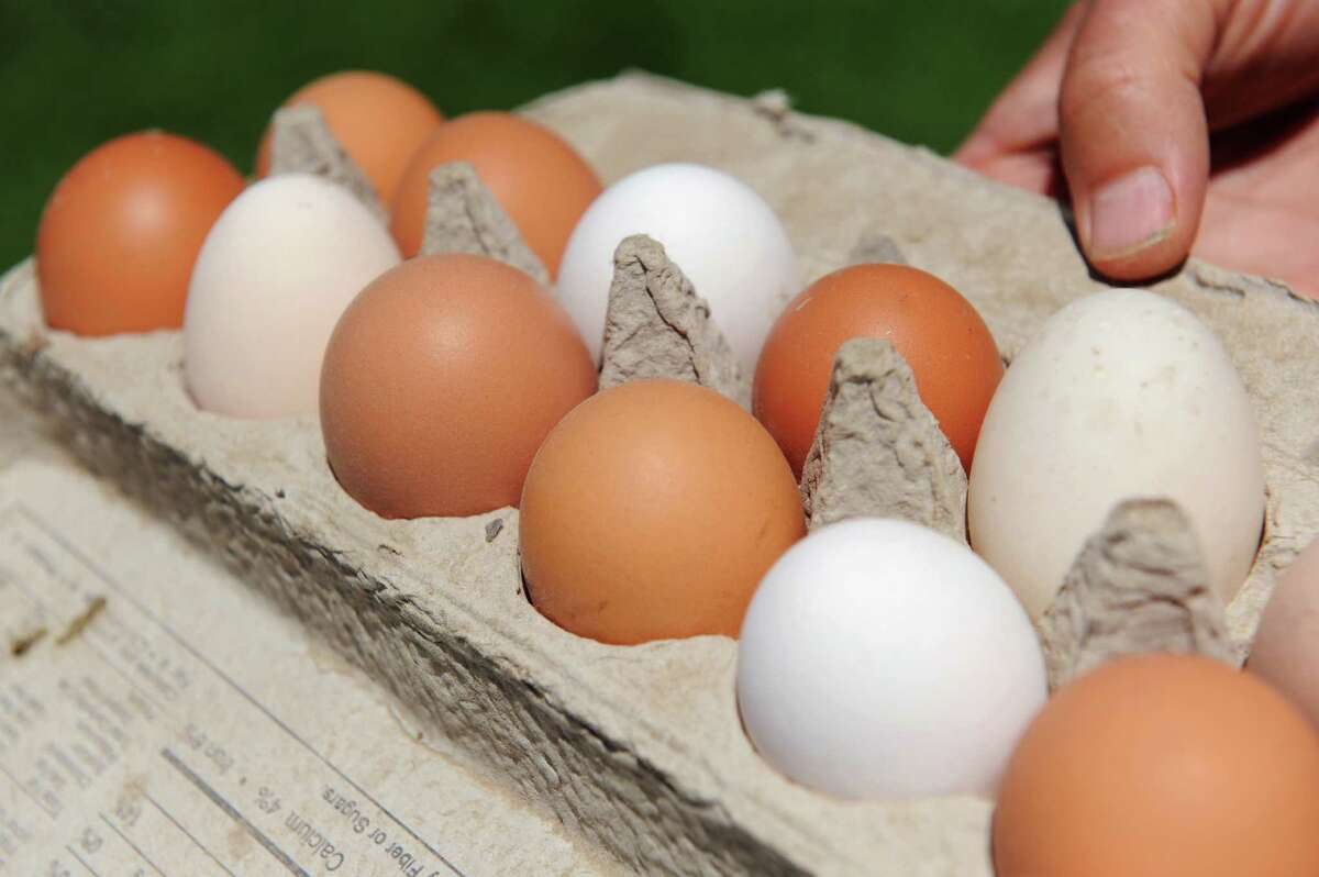 Fresh farm eggs on Tuesday, July 22, 2015, at Beekman 1802 Farm in Sharon Springs, N.Y. (Cindy Schultz / Times Union)