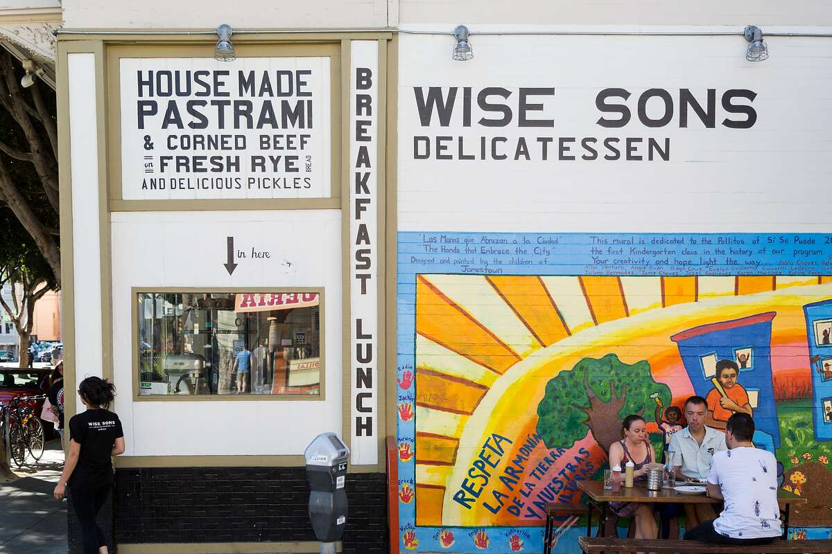 Outside dining at Wise Sons during brunch in San Francisco, Calif., Sunday, October 5, 2014