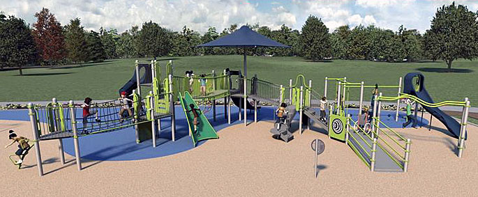 New Sandy Hook school playgrounds taking shape