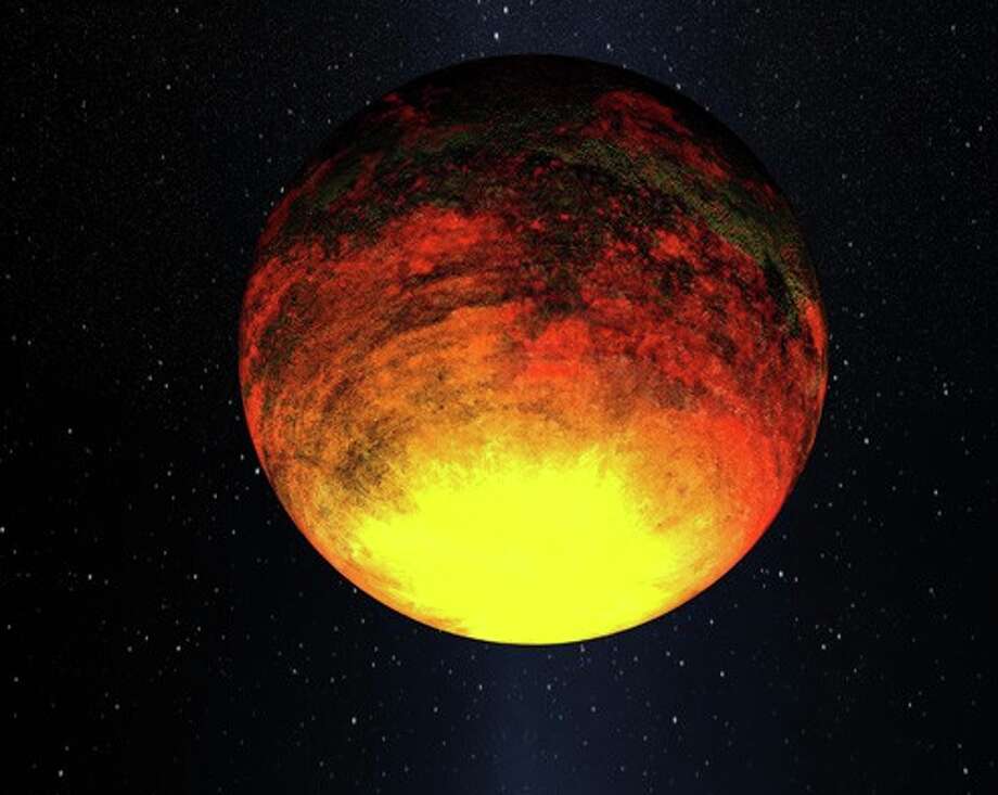 artists depiction of kepler-22, the first exoplanet discovered